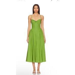 NIA Destene Dress in Pesto size XS